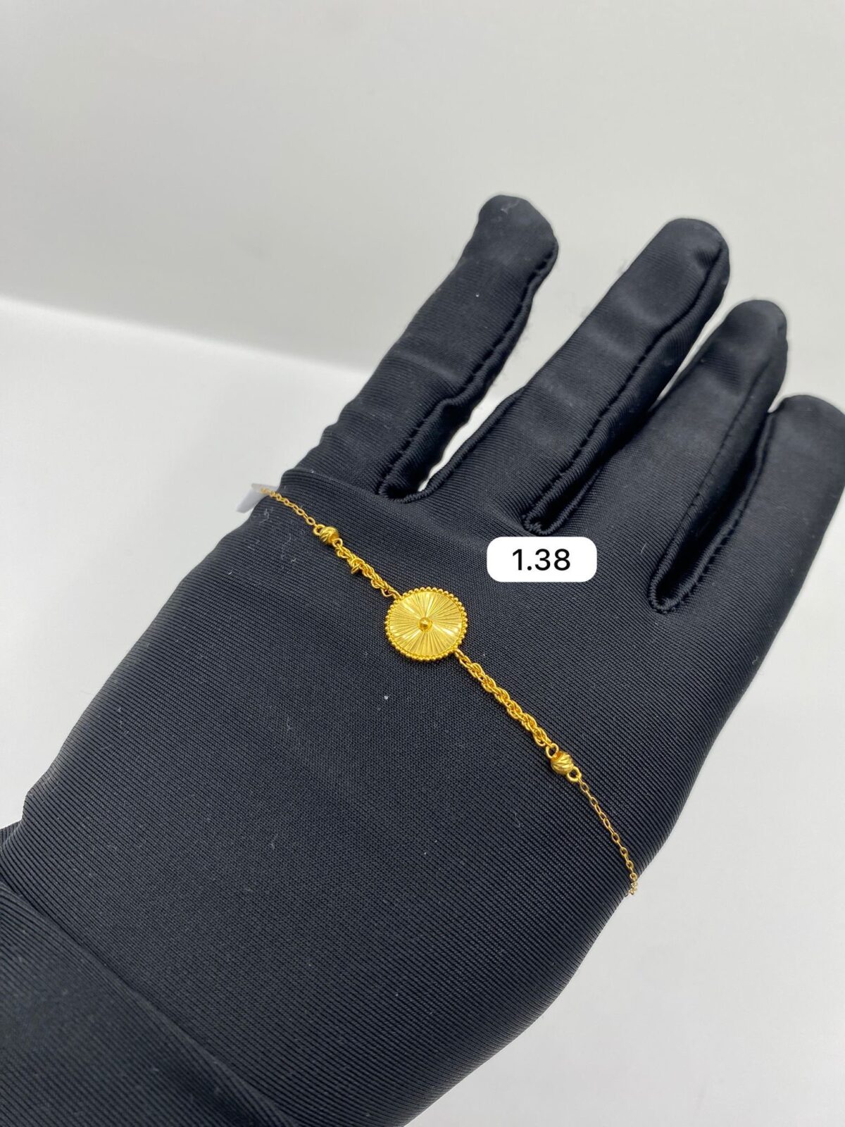 21K Adjustable Coin Charm Bracelet