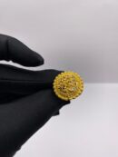 21K Round Cluster Ring