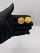 21K Jeddah-Style Concentric Disc Earrings