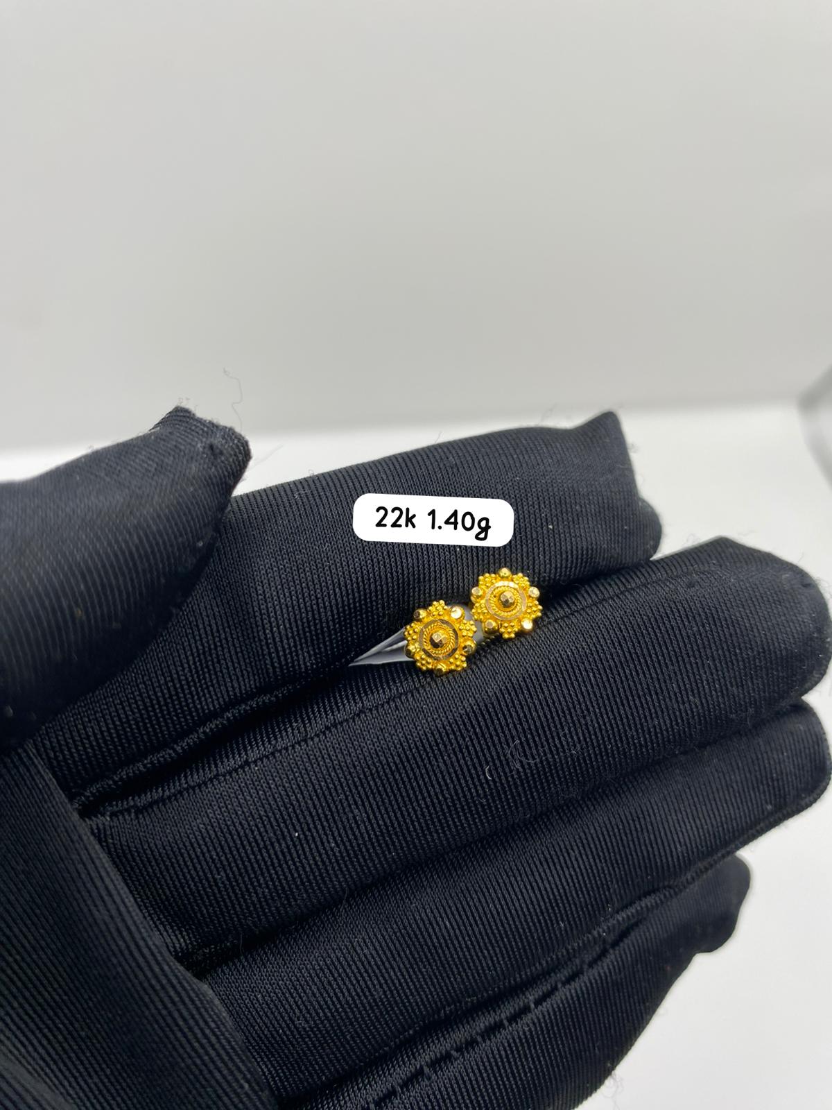 22K Stud Earrings- SE003