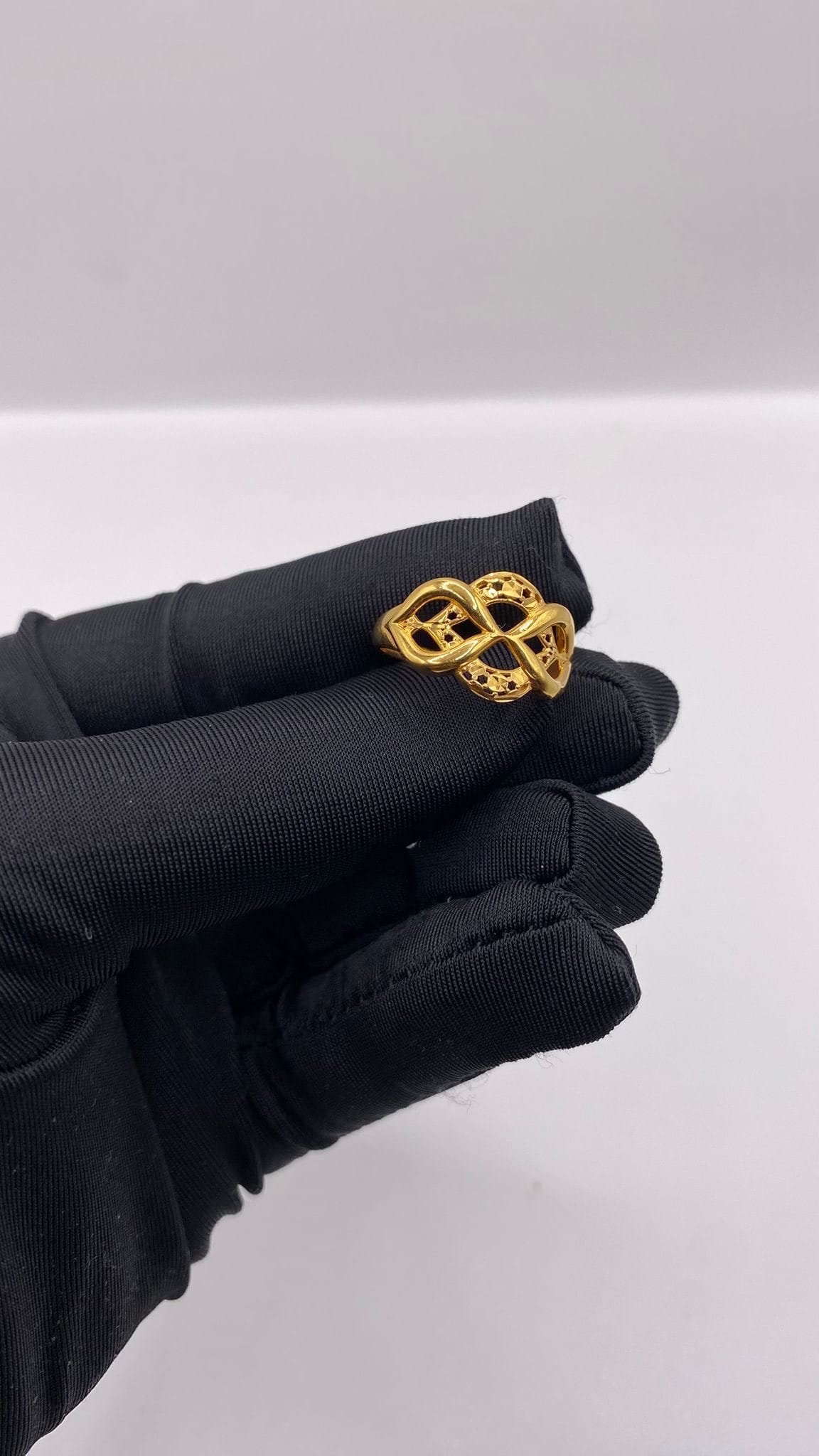 21K Gold Infinity Ring