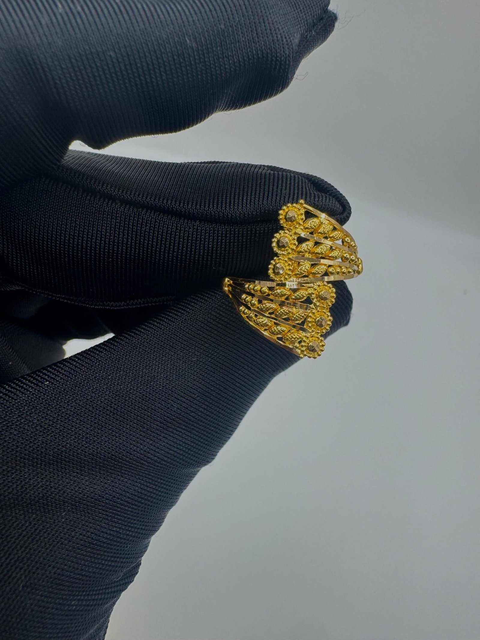 22K Gold Bypass Ring